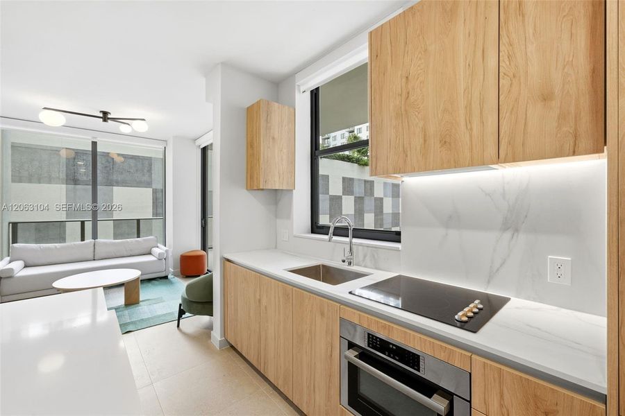 Furnished interior view inside a new home in , Miami (Image 29).