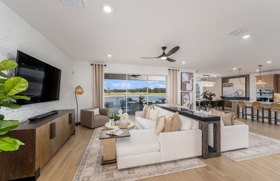 Representative furnished interior of a home built from the Yellowstone by Pulte Homes in Riversong, Parrish (Image 13).