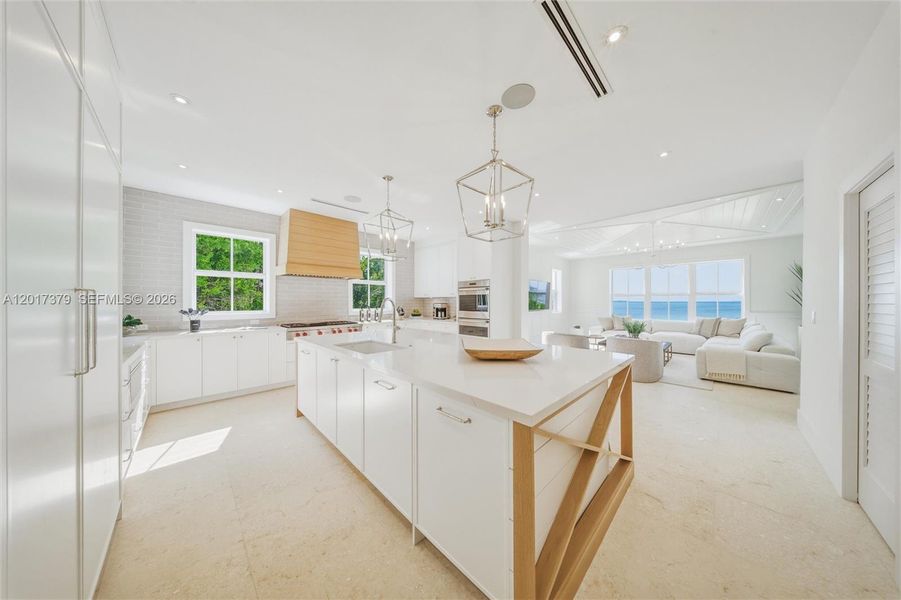 Furnished interior view inside a new home in , Islamorada, Village of Islands (Image 75).