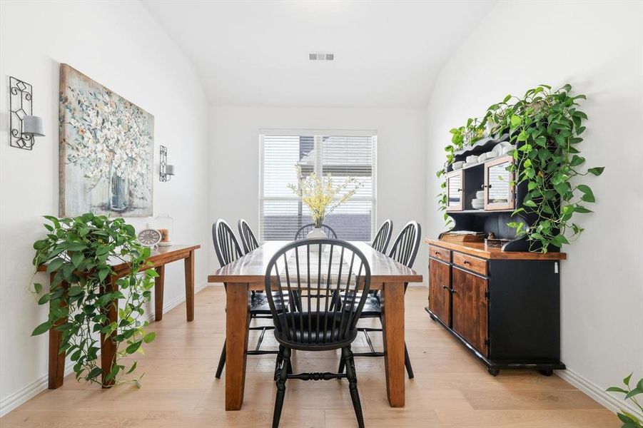 Flex room with French doors