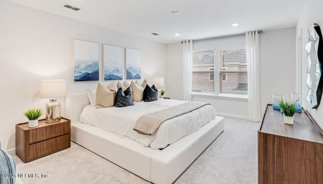 Furnished interior view inside a new home in Silver Falls Townhomes at Silverleaf, St. Johns (Image 9).