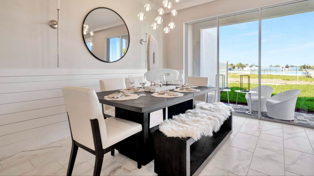 Furnished interior view inside a new home in Lagoon Residences at Epperson, Wesley Chapel (Image 8).