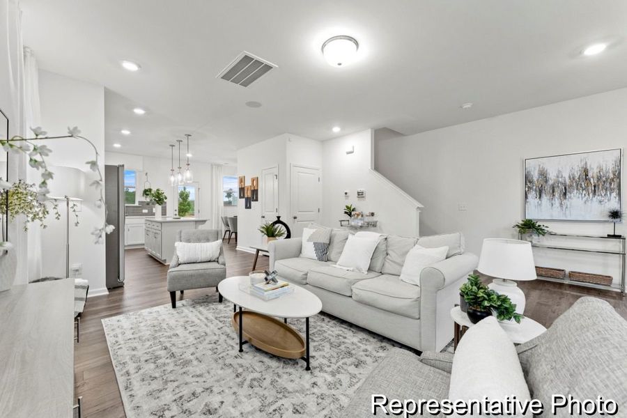Furnished interior view inside a new home in Buies Creek Townhomes, Lillington (Image 9).