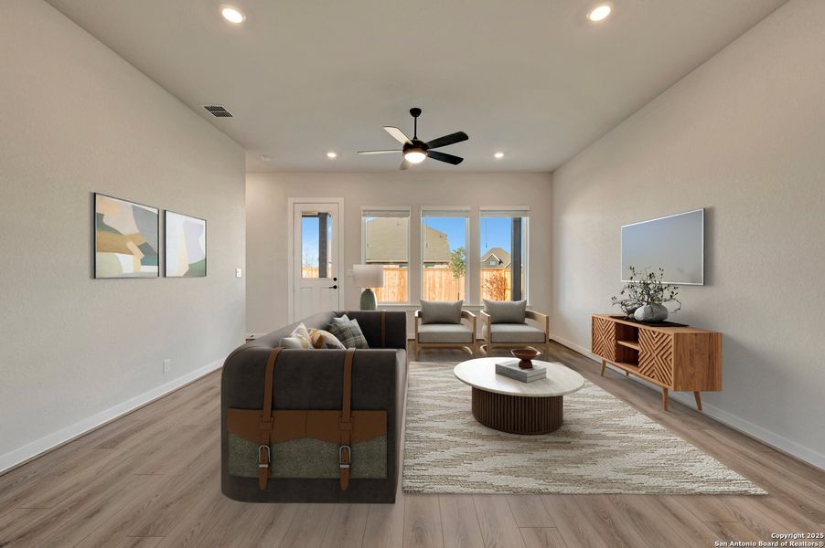 Furnished interior view inside a new home in Mayfair - Select Classic Series, New Braunfels (Image 6).