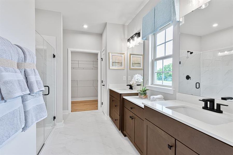 Representative furnished interior of a home built from the Anderson by Ryan Homes in Canterbrook Farms, Fountain Inn (Image 33).