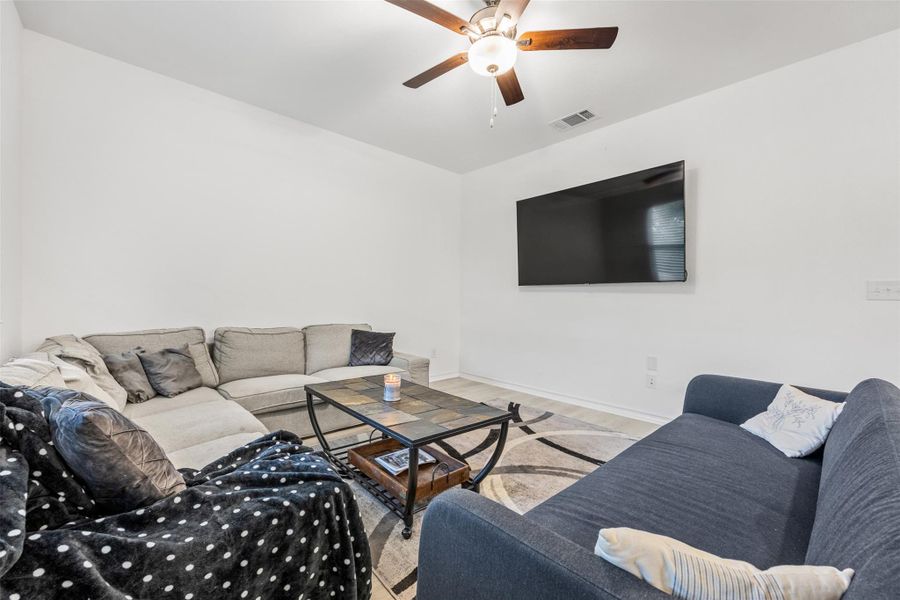Furnished interior view inside a new home in Stonewall Ranch 50s, Liberty Hill (Image 8).