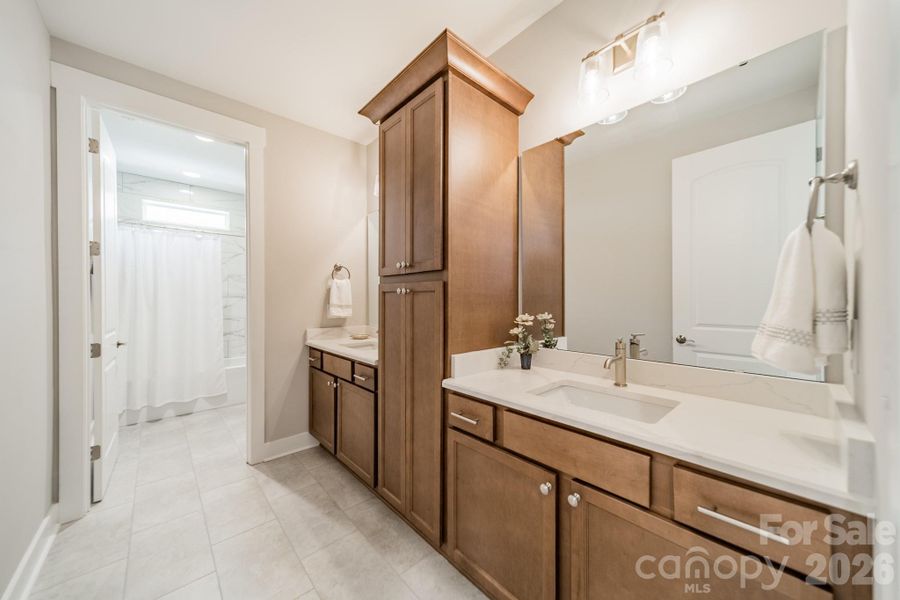 Furnished interior view inside a new home in , Clover (Image 32).