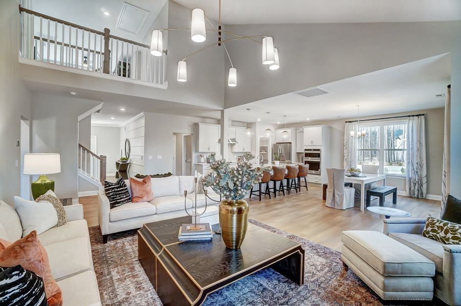 Representative furnished interior of a home built from the Roanoke by Caruso Homes in Sauls Landing, Zebulon (Image 13). Representative furnished interior of a home built from the Roanoke by Caruso Homes in Sauls Landing, Zebulon (Image 13).