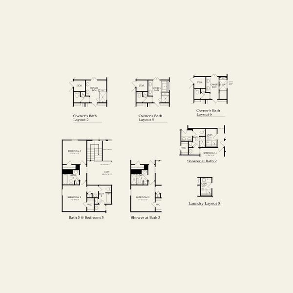 2D floor plan layout for the Dorset by Pulte Homes in The Retreat at Carolina Ridge, Harrisburg, NC (Image 4).