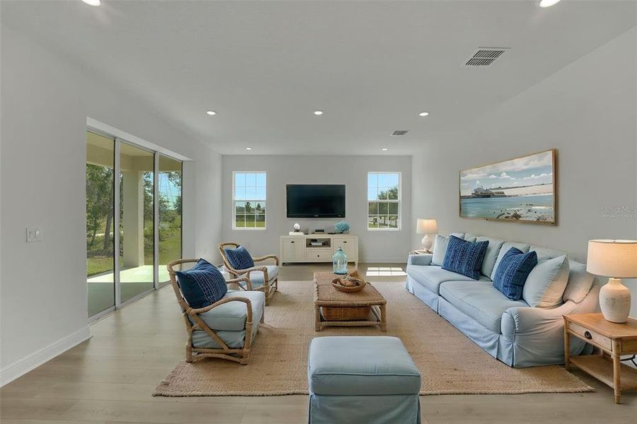 Furnished interior view inside a new home in Avalon Woods, Winter Garden (Image 7). Furnished interior view inside a new home in Avalon Woods, Winter Garden (Image 7).