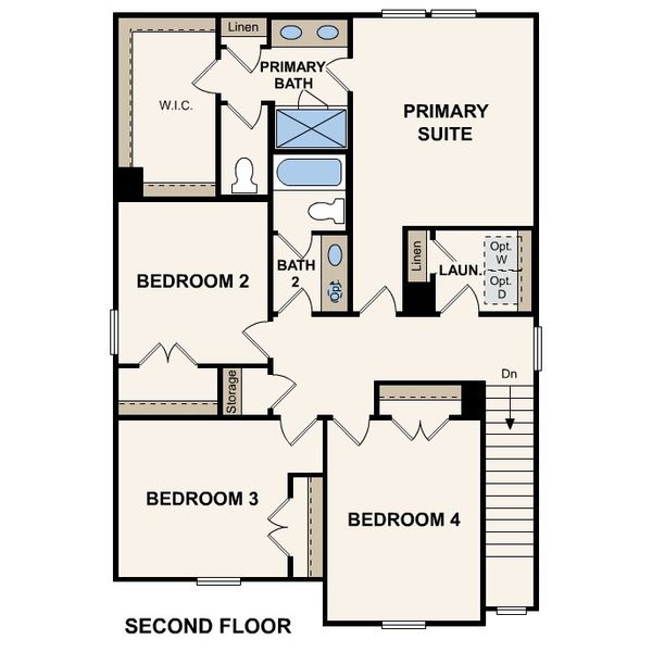 2D floor plan layout for the Rudy - 1900 by Century Communities in Rosemont Hill, San Antonio, TX (Image 4). 2D floor plan layout for the Rudy - 1900 by Century Communities in Rosemont Hill, San Antonio, TX (Image 4).