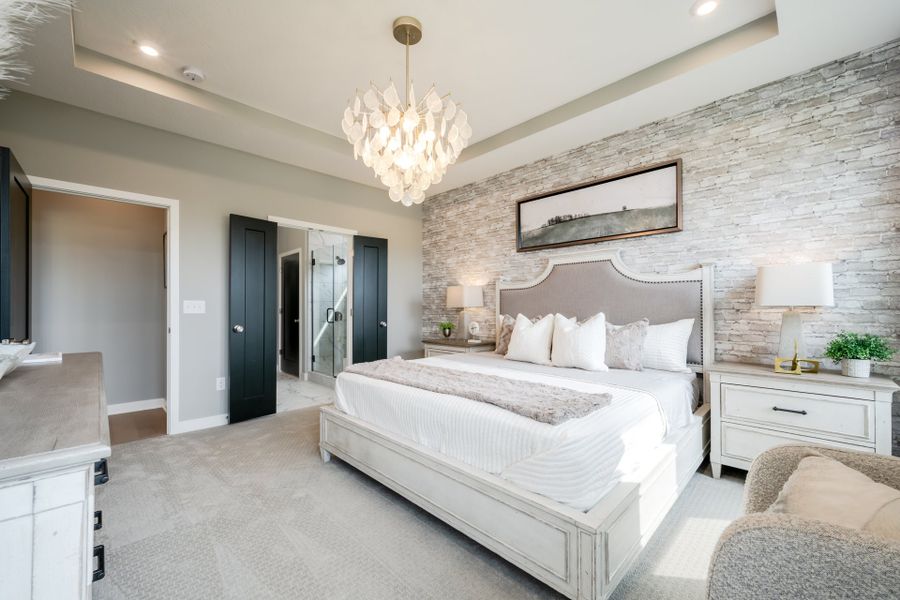 Representative furnished interior of a home built from the Amelia by Fischer Homes in Easton Park, Dallas (Image 55).