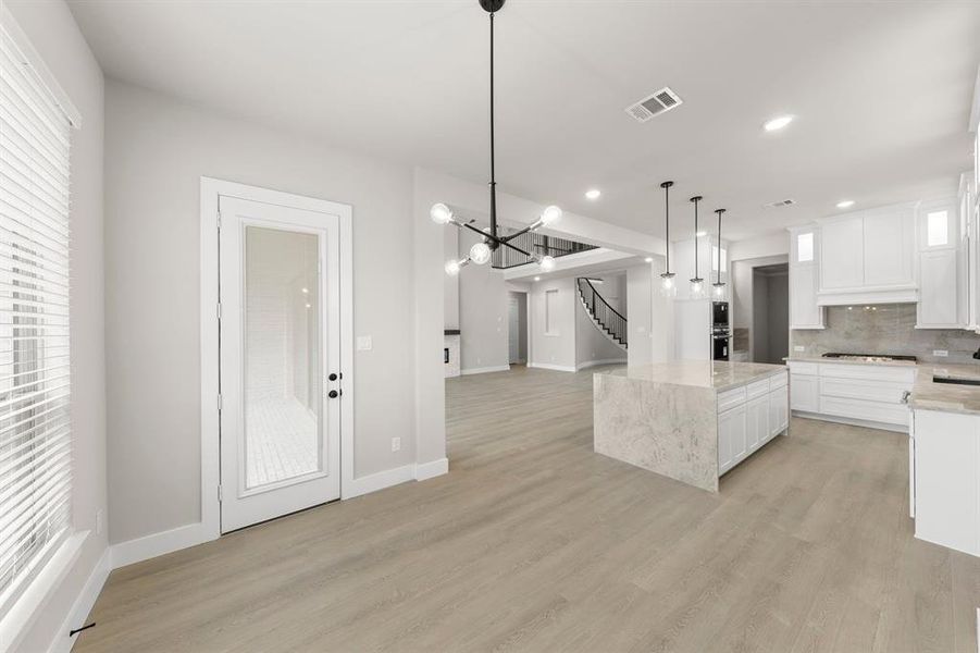 Furnished interior view inside a new home in Cambridge Estates - Harwood, Prosper (Image 10).