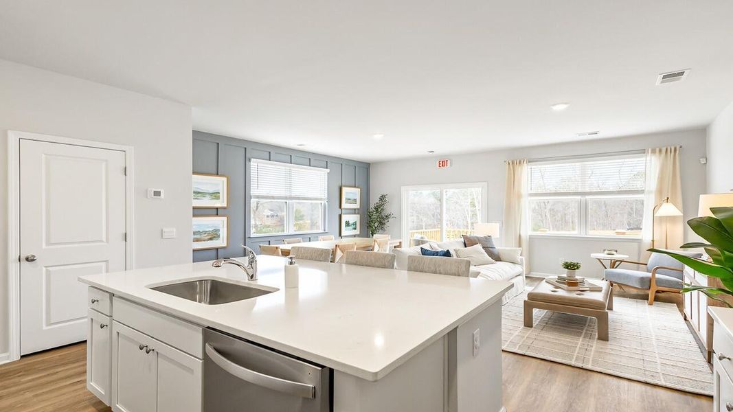 Furnished interior view inside a new home in The Crossing at St. James, Goose Creek (Image 10).