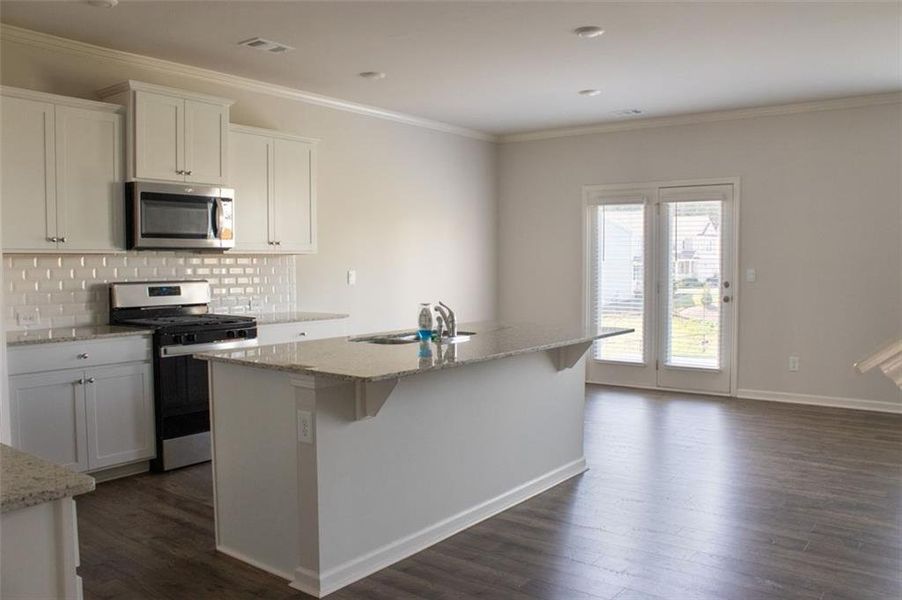 Furnished interior view inside a new home in Braselton Village, Braselton (Image 3). Furnished interior view inside a new home in Braselton Village, Braselton (Image 3).