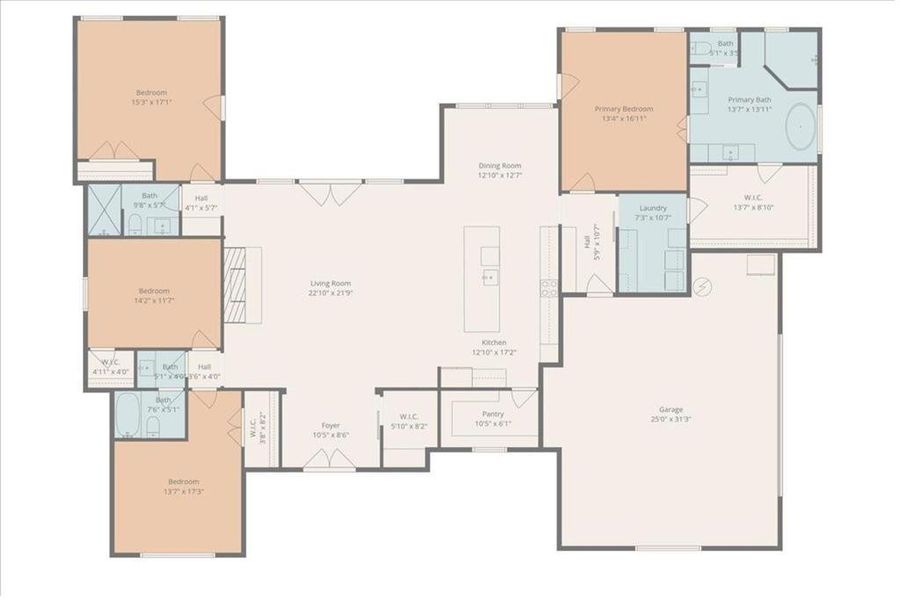 View of floor plan / room layout