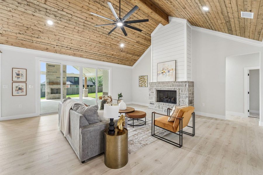 Furnished interior view inside a new home in , Salado (Image 28). Furnished interior view inside a new home in , Salado (Image 28).