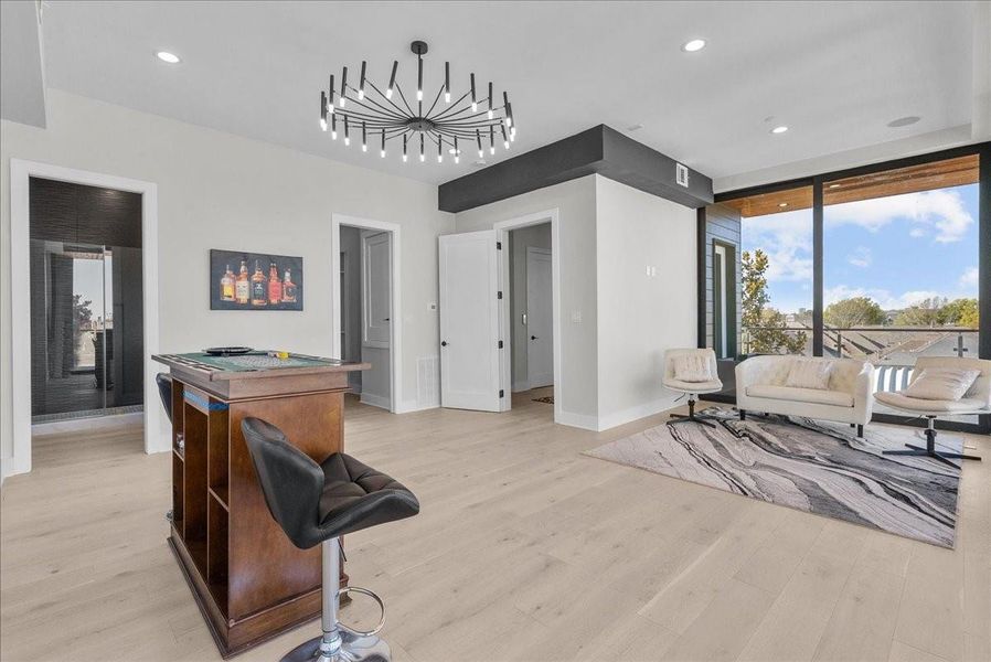 Furnished interior view inside a new home in , Houston (Image 17).