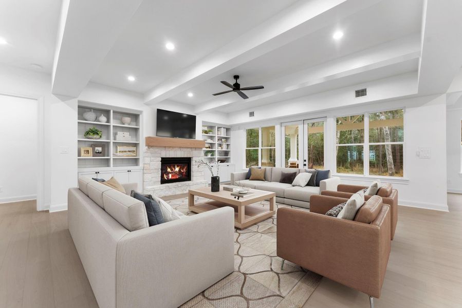 You will love the open floorplan and natural light in this family room.