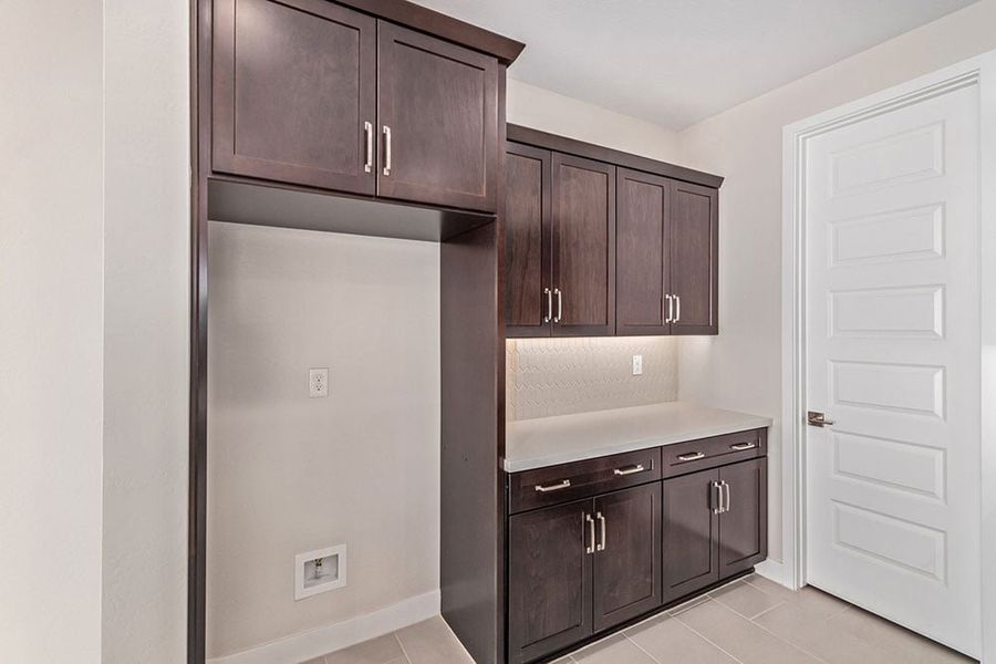 Representative furnished interior of a home built from the Zafiro by Taylor Morrison in CantaMia at Estrella 55+, Goodyear (Image 11).