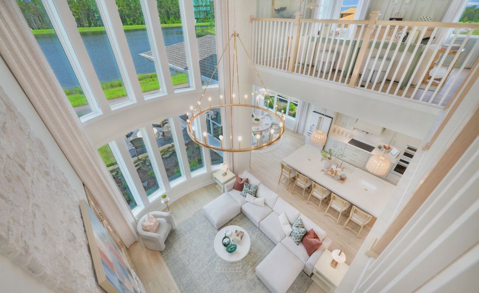 Furnished interior view inside a new home in Weslyn Park at Sunbridge, St. Cloud (Image 14).