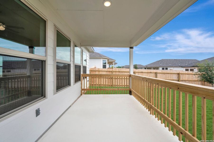 Exterior details and patio area of a home in Greenspoint Heights, Seguin (Image 26). Exterior details and patio area of a home in Greenspoint Heights, Seguin (Image 26).
