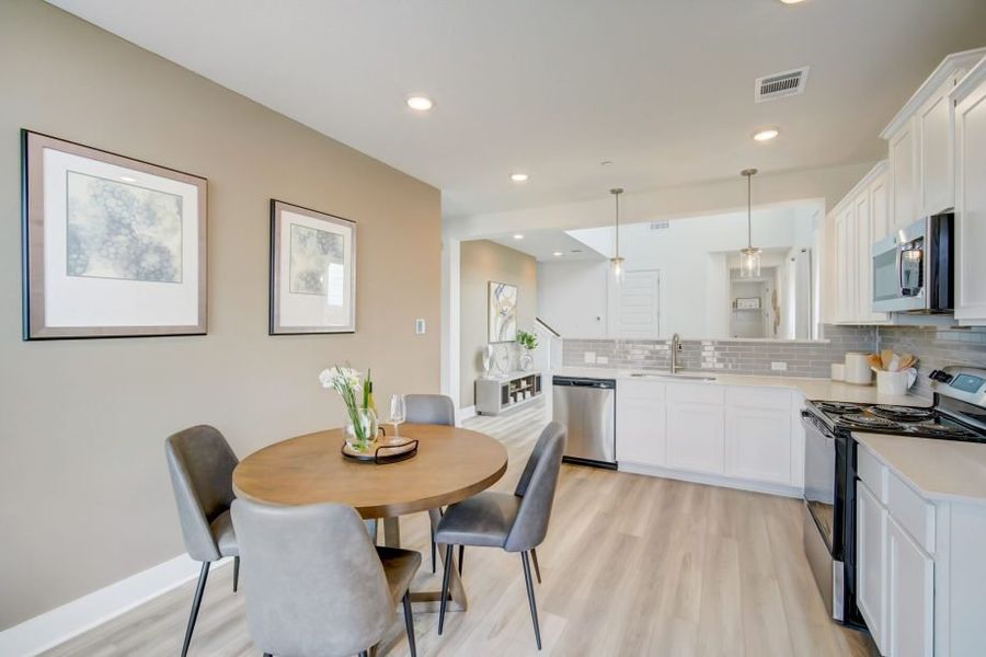 Furnished interior view inside a new home in Center 45, Round Rock (Image 31).