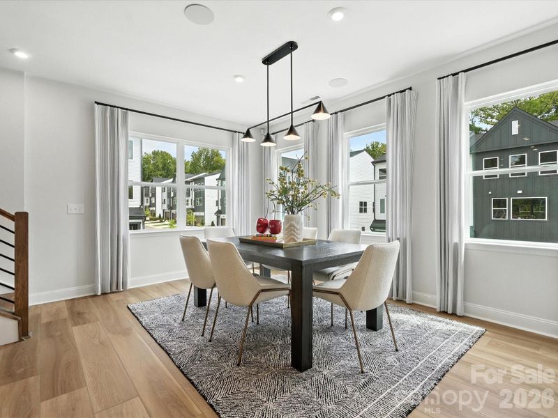 Light filled dining space Light filled dining space