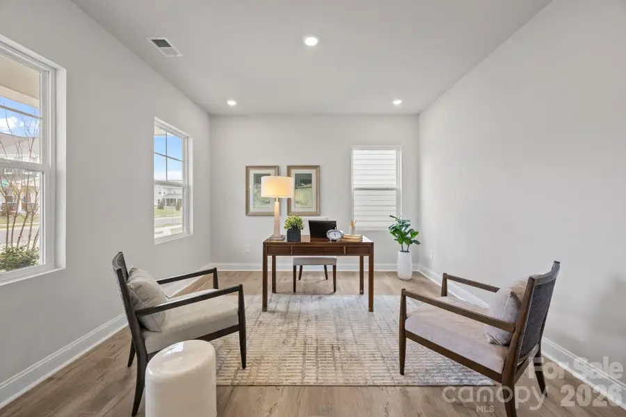 Office space with staging