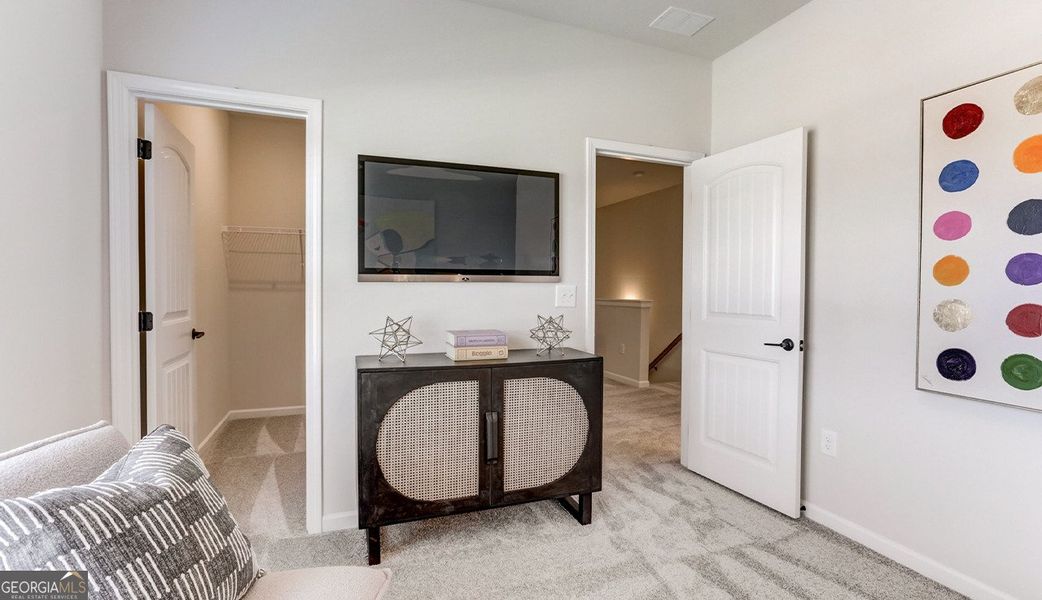 Furnished interior view inside a new home in Bryson Farms, Byron (Image 15). Furnished interior view inside a new home in Bryson Farms, Byron (Image 15).