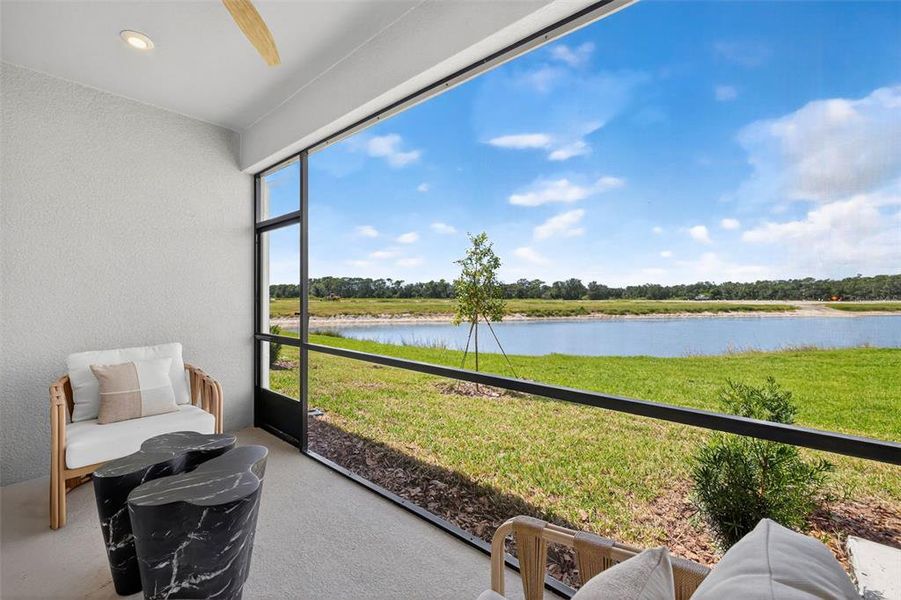 Exterior details and patio area of a home in Crosswind Ranch, Parrish (Image 21).