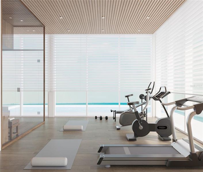 Furnished interior view inside a new home in , Sarasota (Image 16).