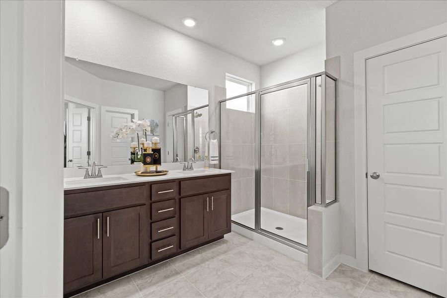 Furnished interior view inside a new home in Trace, San Marcos (Image 22).