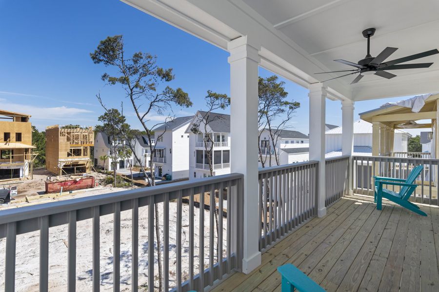 Exterior details and patio area of a home in Twin Palms, Inlet Beach (Image 26).