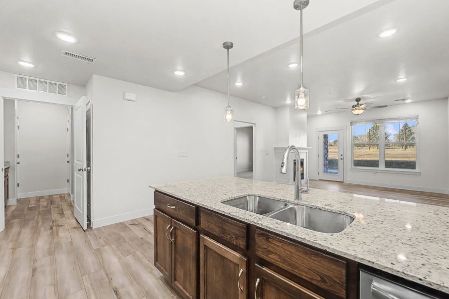 Furnished interior view inside a new home in Highlands at Fox Hill, Longmont (Image 2).