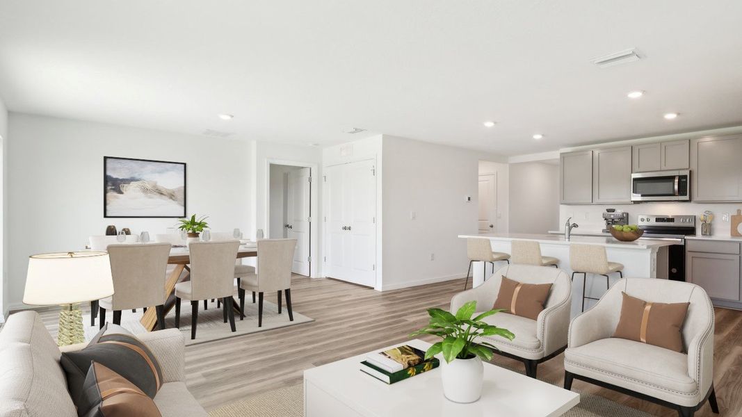 Representative furnished interior of a home built from the Archer II by D.R. Horton in Holloway Landing, Plant City (Image 5).