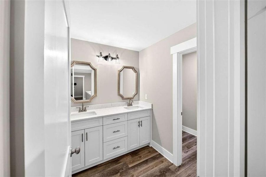 Furnished interior view inside a new home in , Hoschton (Image 15).