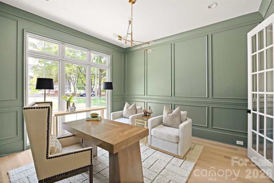 Furnished interior view inside a new home in , Charlotte (Image 40).