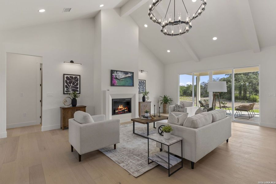 Furnished interior view inside a new home in , Bandera (Image 6).