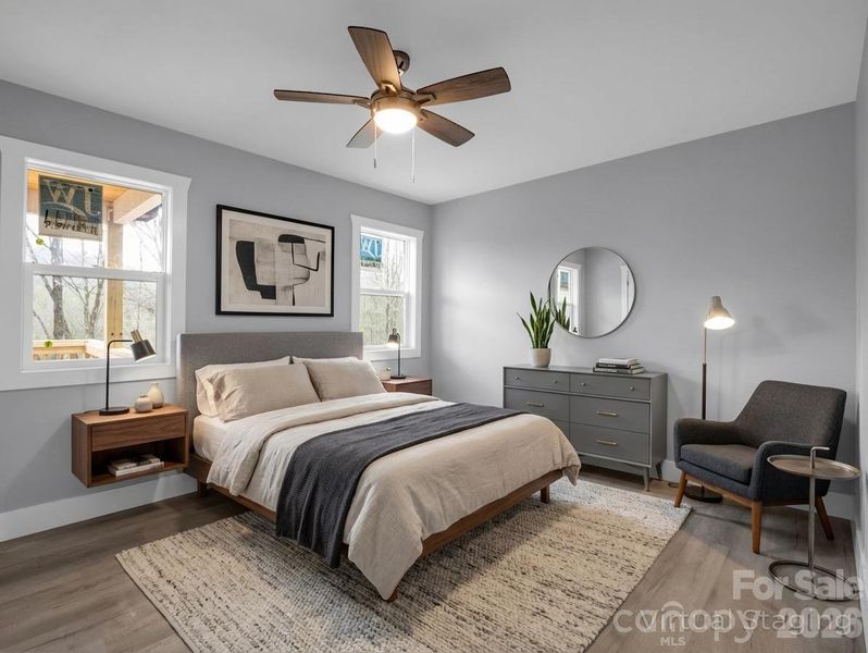 Furnished interior view inside a new home in , Rosman (Image 12).