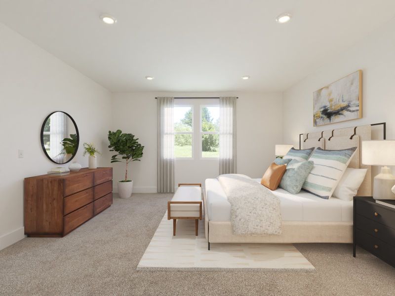 Furnished interior view inside a new home in Station Hill - Estate Series, Franklin (Image 6).