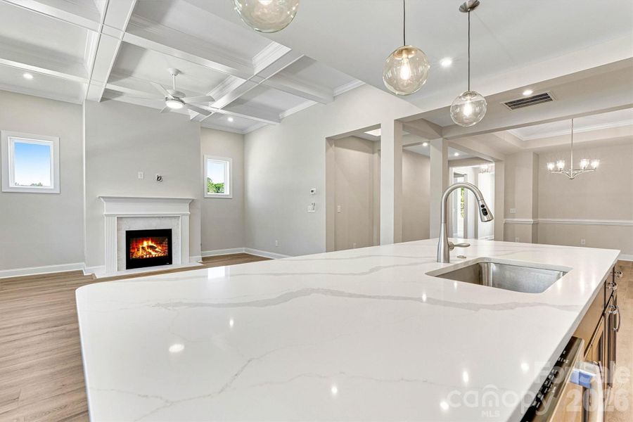 Close-up of interior finishes inside a home in , Charlotte (Image 13).