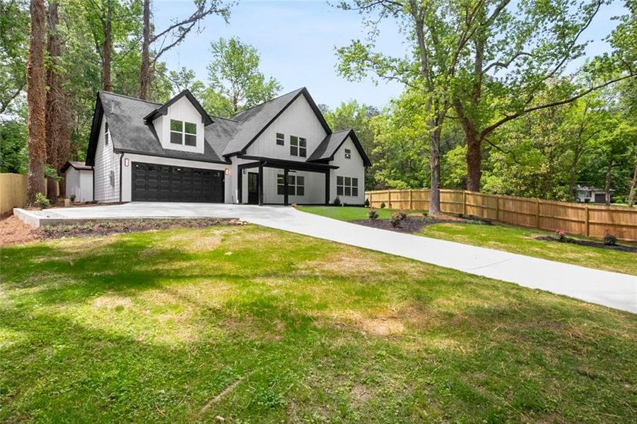Front exterior of a new home in , Atlanta, GA, highlighting curb appeal (Image 14). Front exterior of a new home in , Atlanta, GA, highlighting curb appeal (Image 14).
