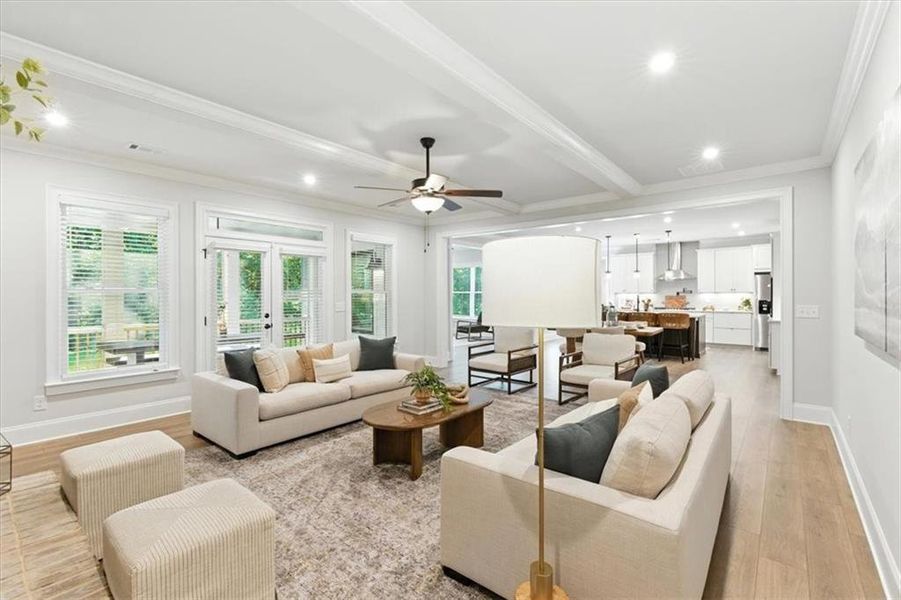 Furnished interior view inside a new home in Ford Landing, Acworth (Image 35).