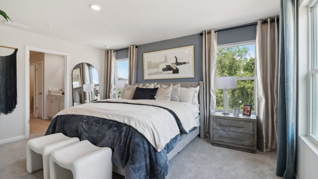 Furnished interior view inside a new home in Townes at Asbury, Hapeville (Image 13). Furnished interior view inside a new home in Townes at Asbury, Hapeville (Image 13).