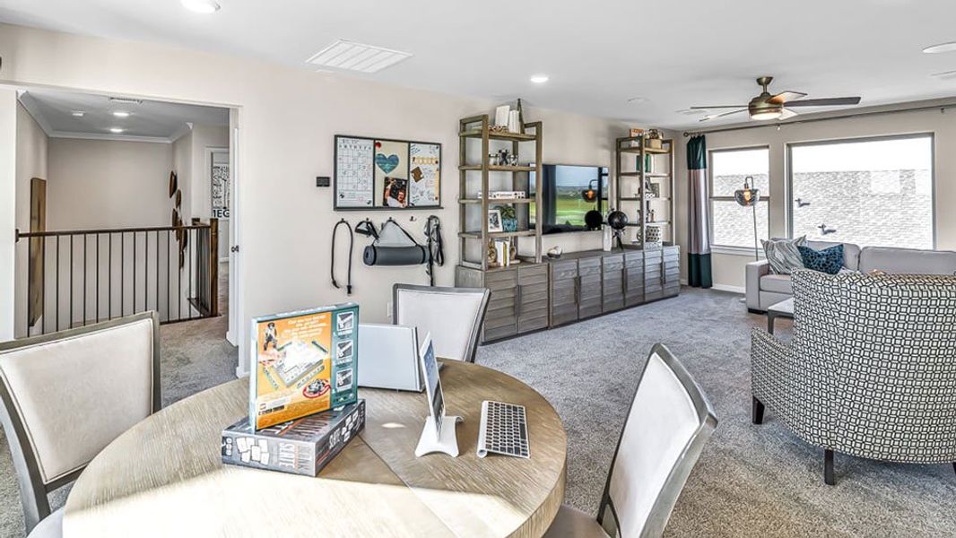 Furnished interior view inside a new home in Avalon at Cypress, Cypress (Image 39).