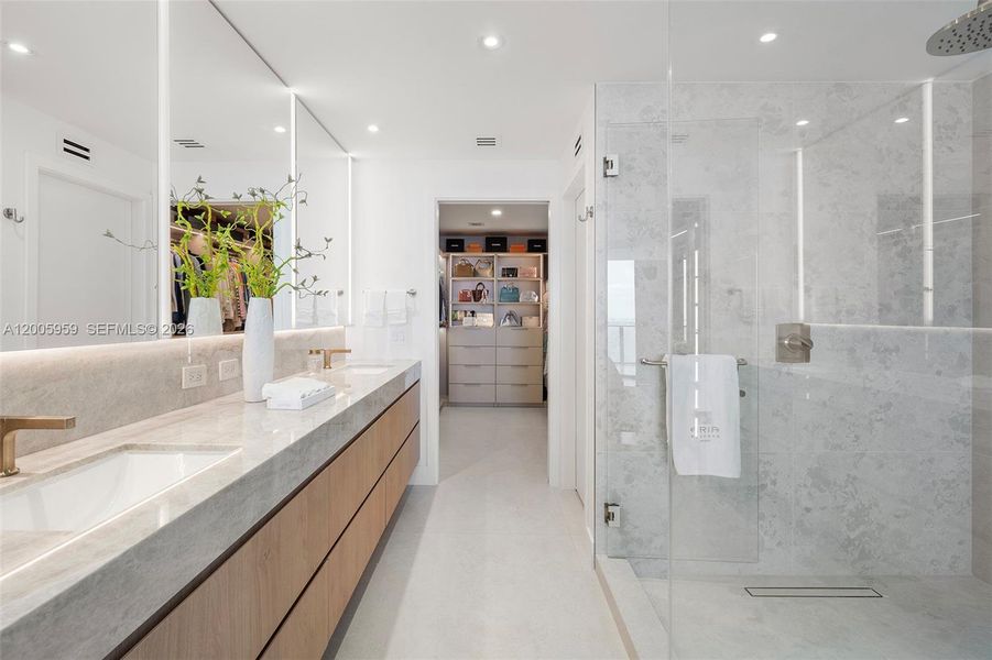 Furnished interior view inside a new home in , Miami (Image 17).