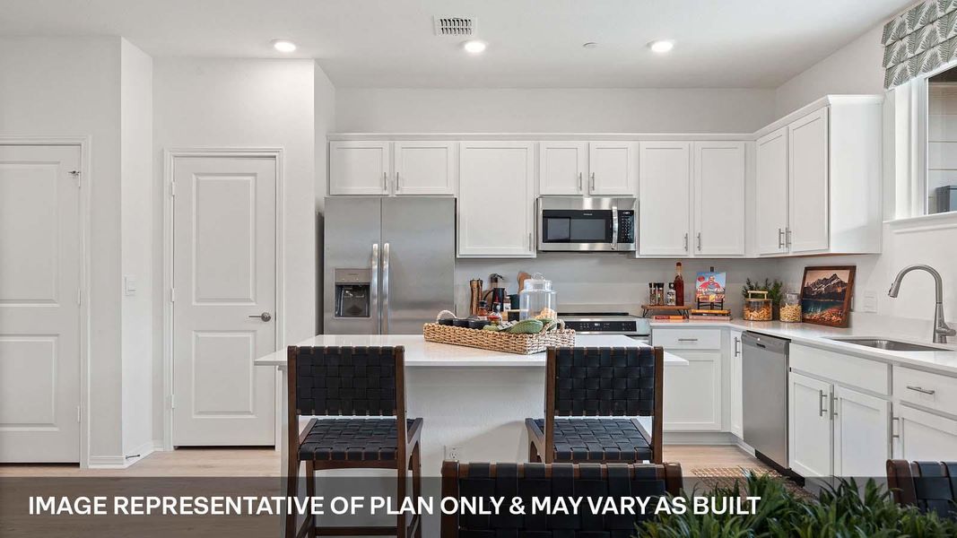 Furnished interior view inside a new home in Avery Centre, Round Rock (Image 9).
