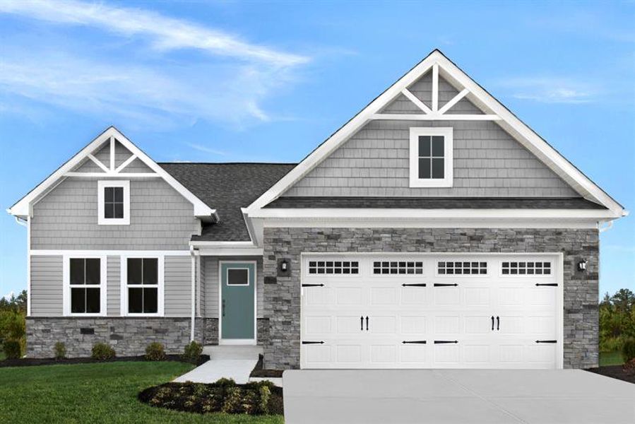 Representative exterior photo of a completed home built from the Eden Cay by Ryan Homes in The Meadows at Hollybrook, Wendell, NC (Image 19). Representative exterior photo of a completed home built from the Eden Cay by Ryan Homes in The Meadows at Hollybrook, Wendell, NC (Image 19).