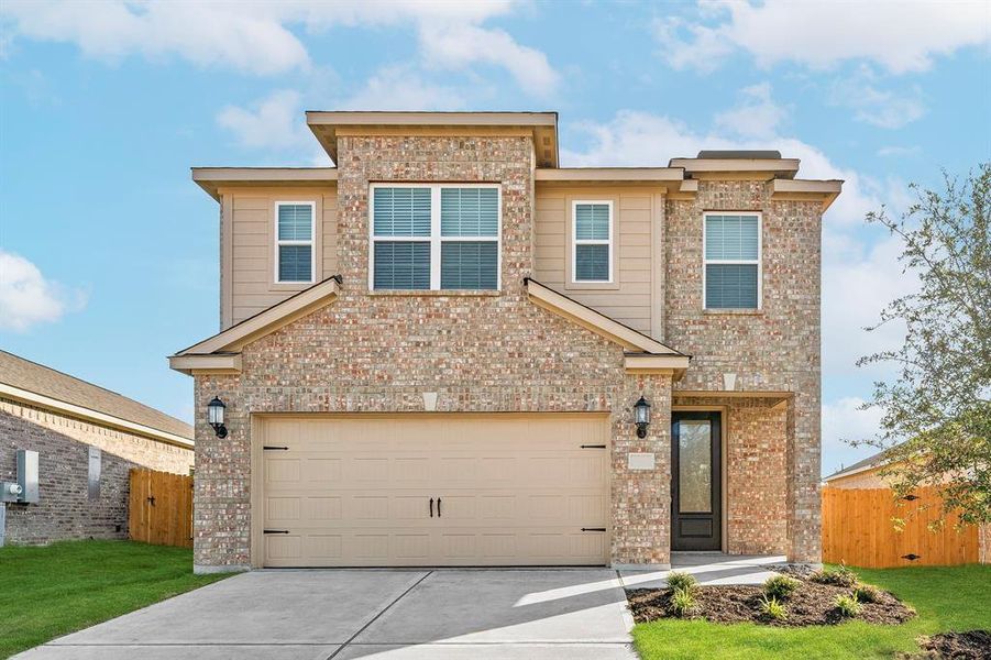 This is an example of the Yaupon floor plan. The estimated construction completion date for the Yaupon built at 1107 Bullock Drive is April 14, 2025.